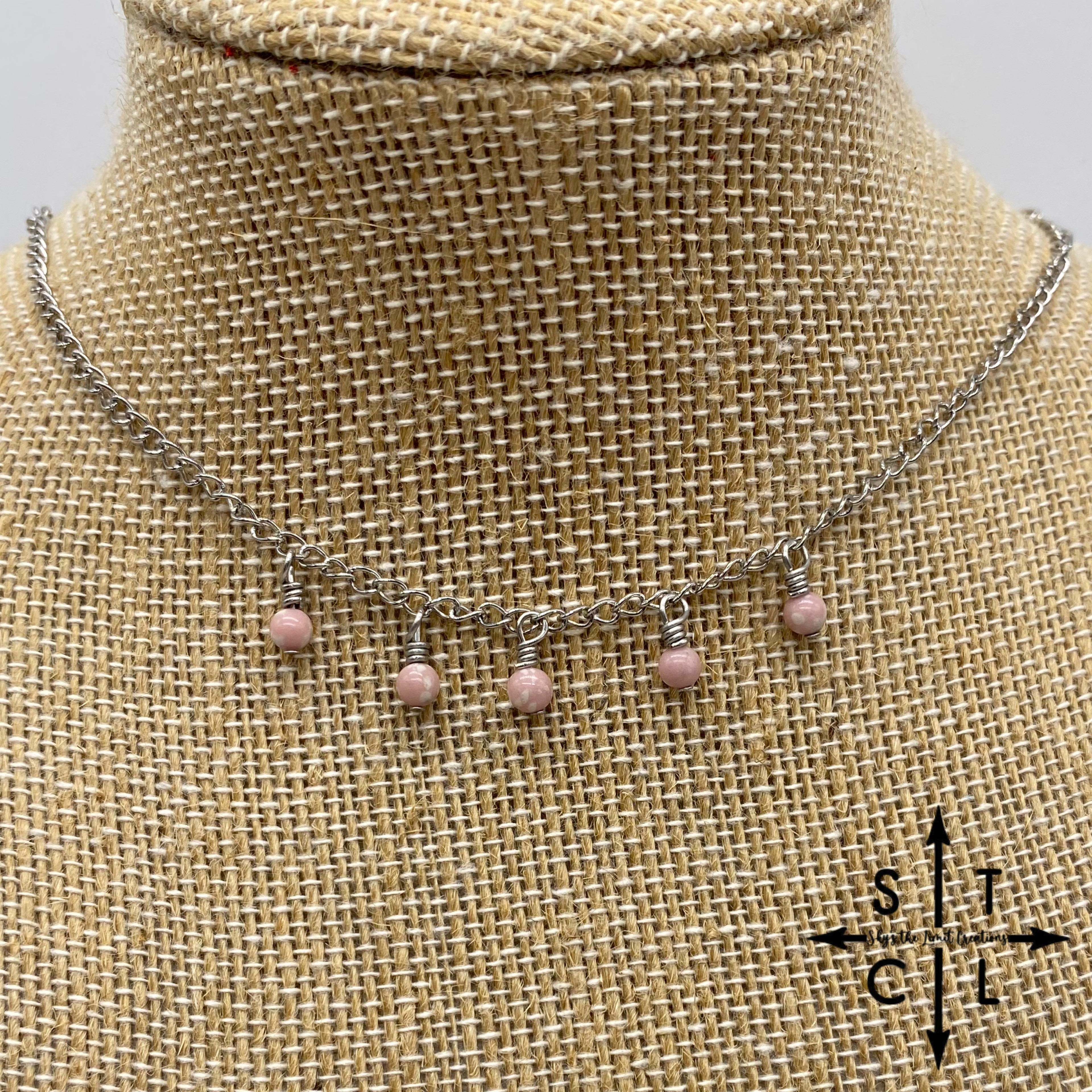 Light Pink Magnesite Katy Necklace