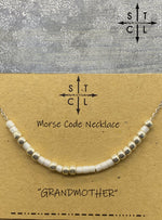 Load image into Gallery viewer, Morse Code Necklace Grandmother
