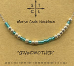 Load image into Gallery viewer, Morse Code Necklace Grandmother
