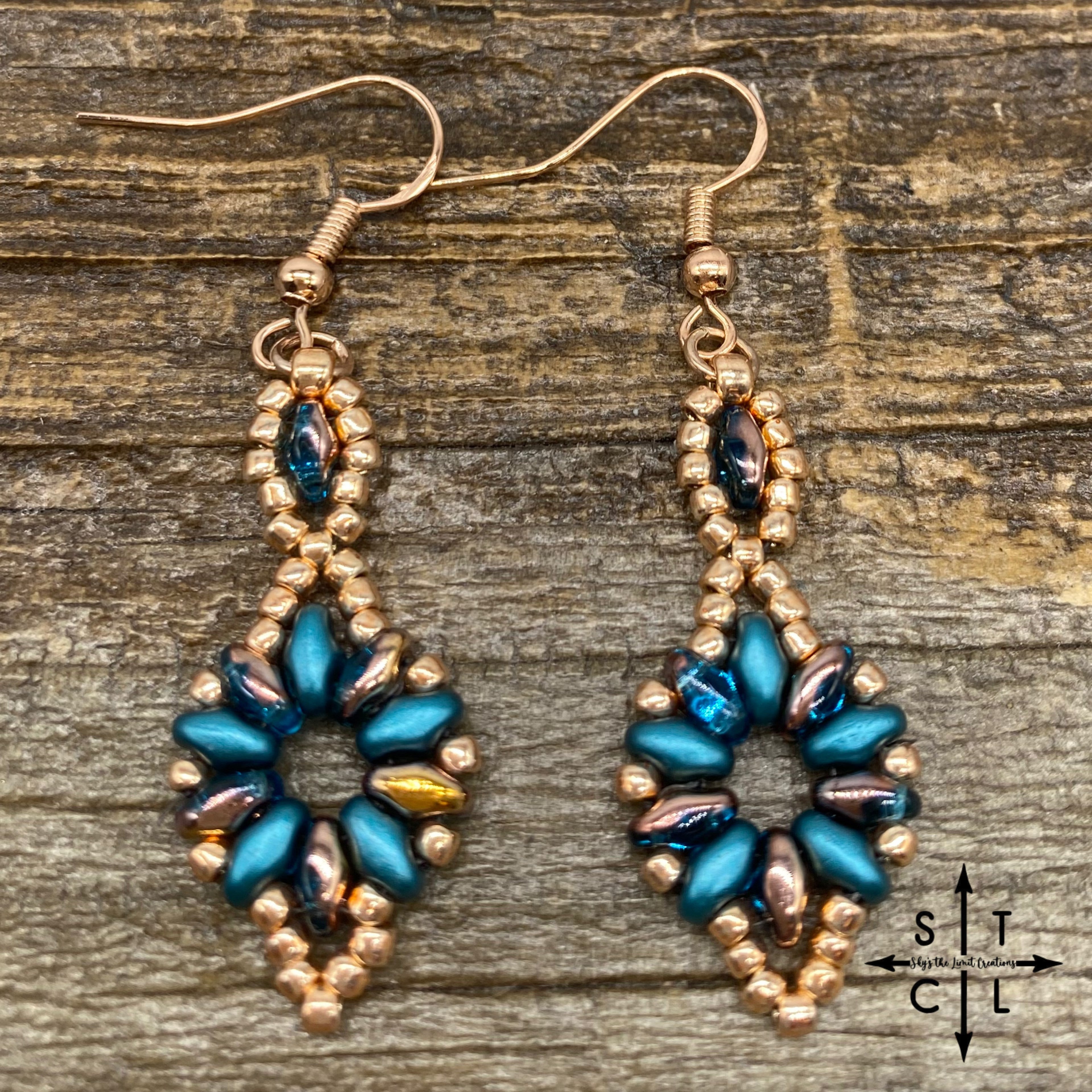 Pearl Turquoise copper turquoise Dallis Earrings