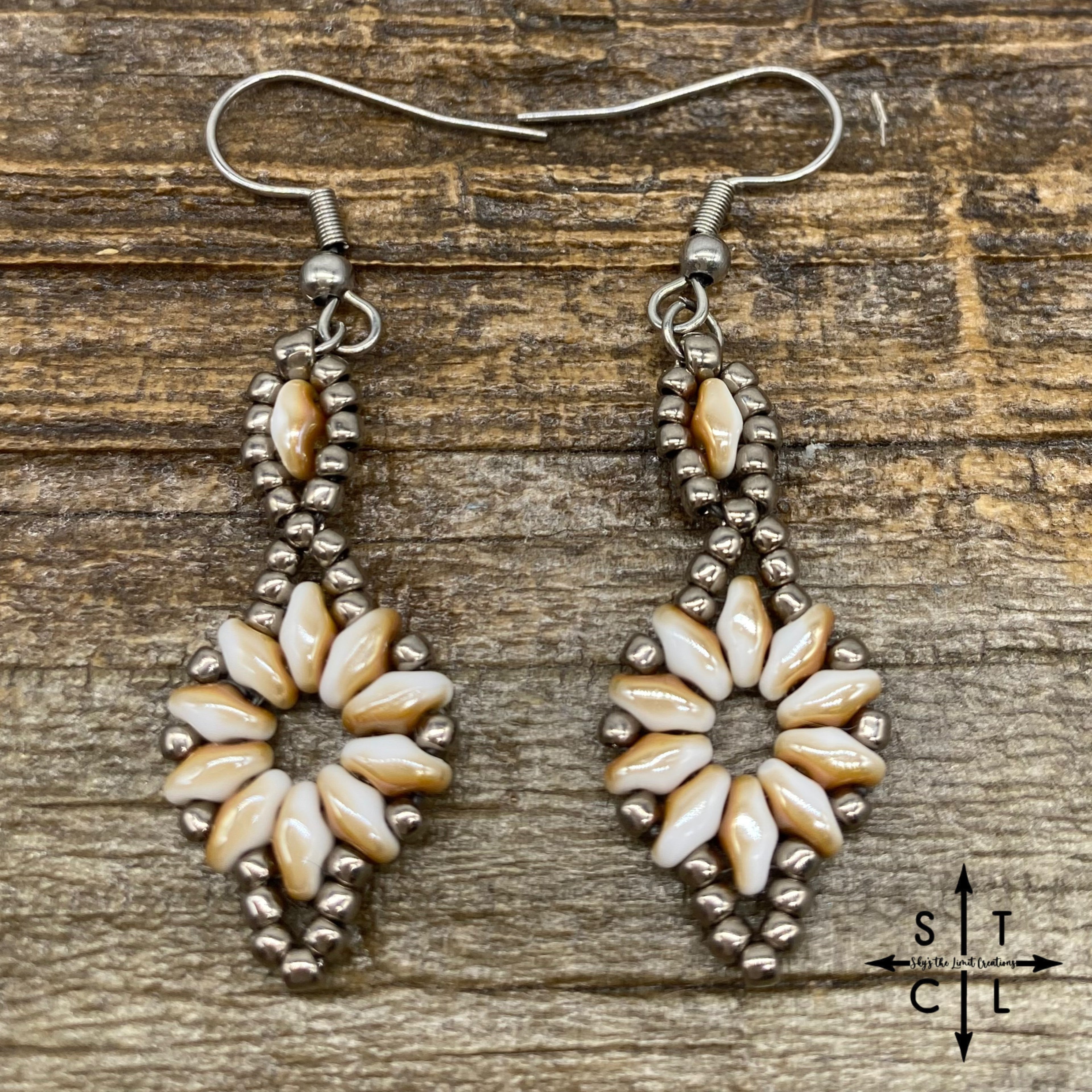 Off White Tan Dallis Earrings