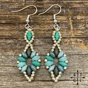 Grey Mix Turquoise Dallis Earrings