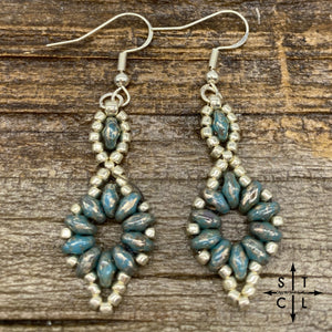 Solid Turquoise ShimmerDallis Earrings