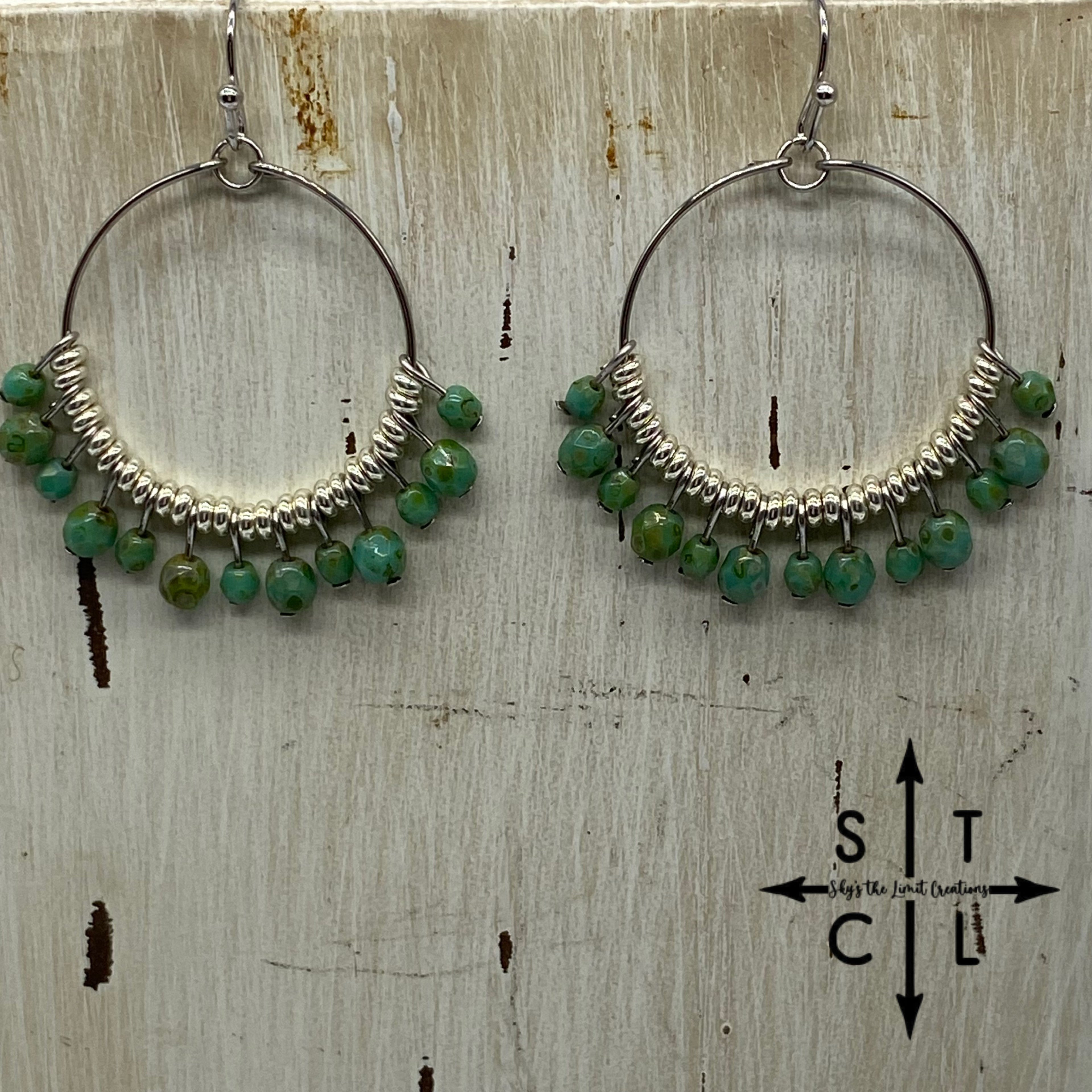 Green Turquoise 1 Rebecca Earrings