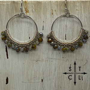 Grey Picaso Grey Rebecca Earrings