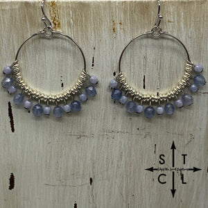 Light Blue Rebecca Earrings