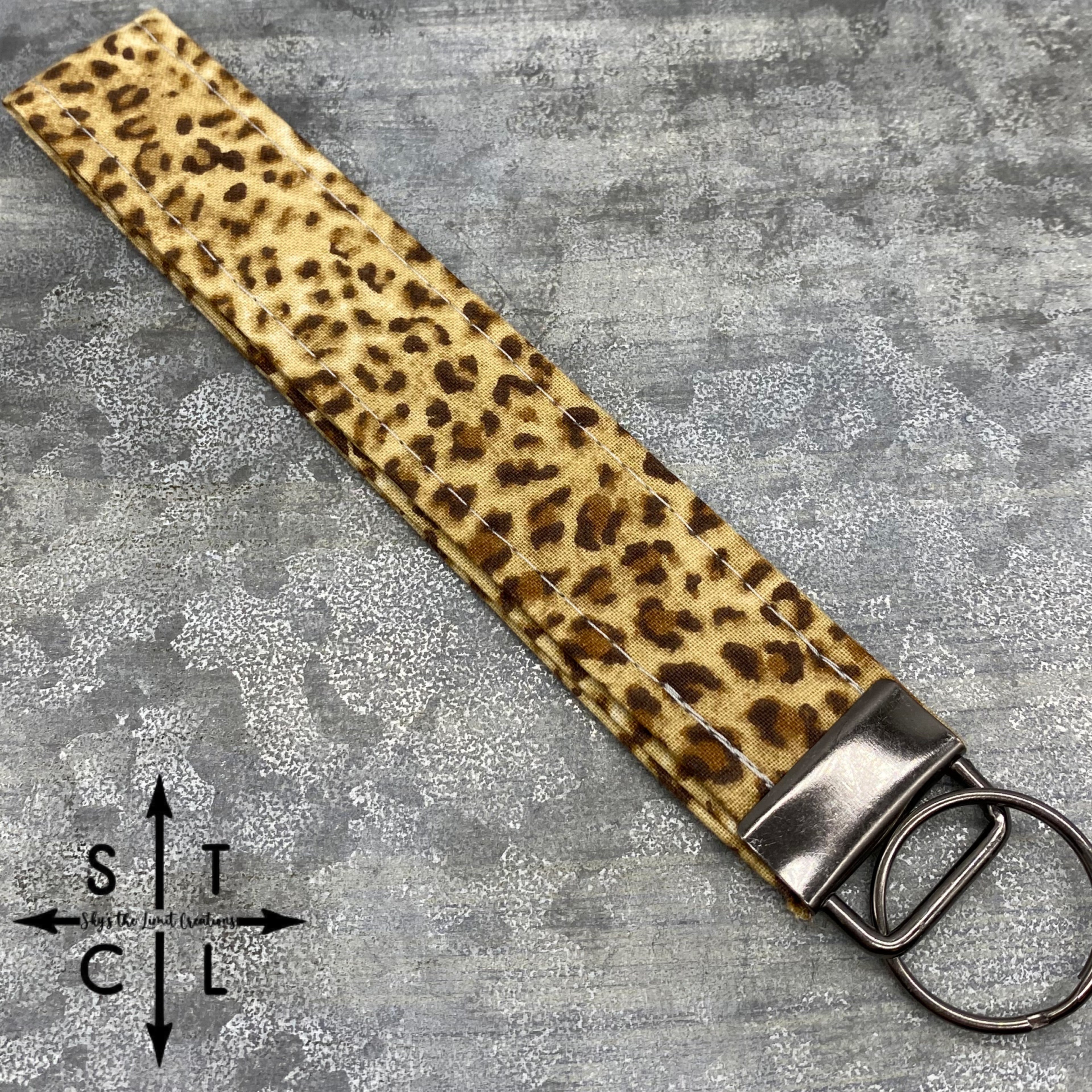 Key Fob Leopard Print