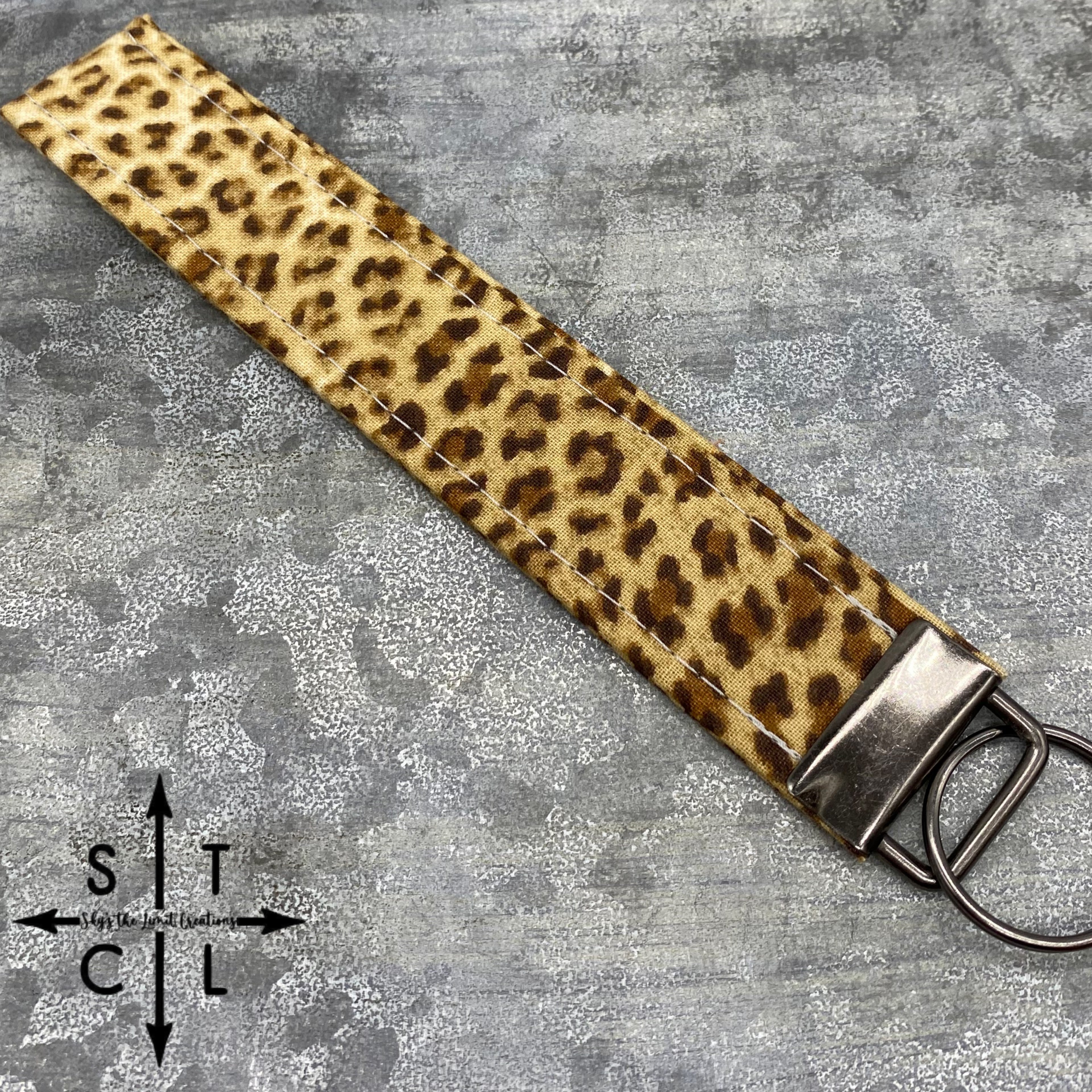 Key Fob Leopard Print