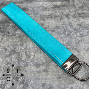 Key Fob Solid Turquoise