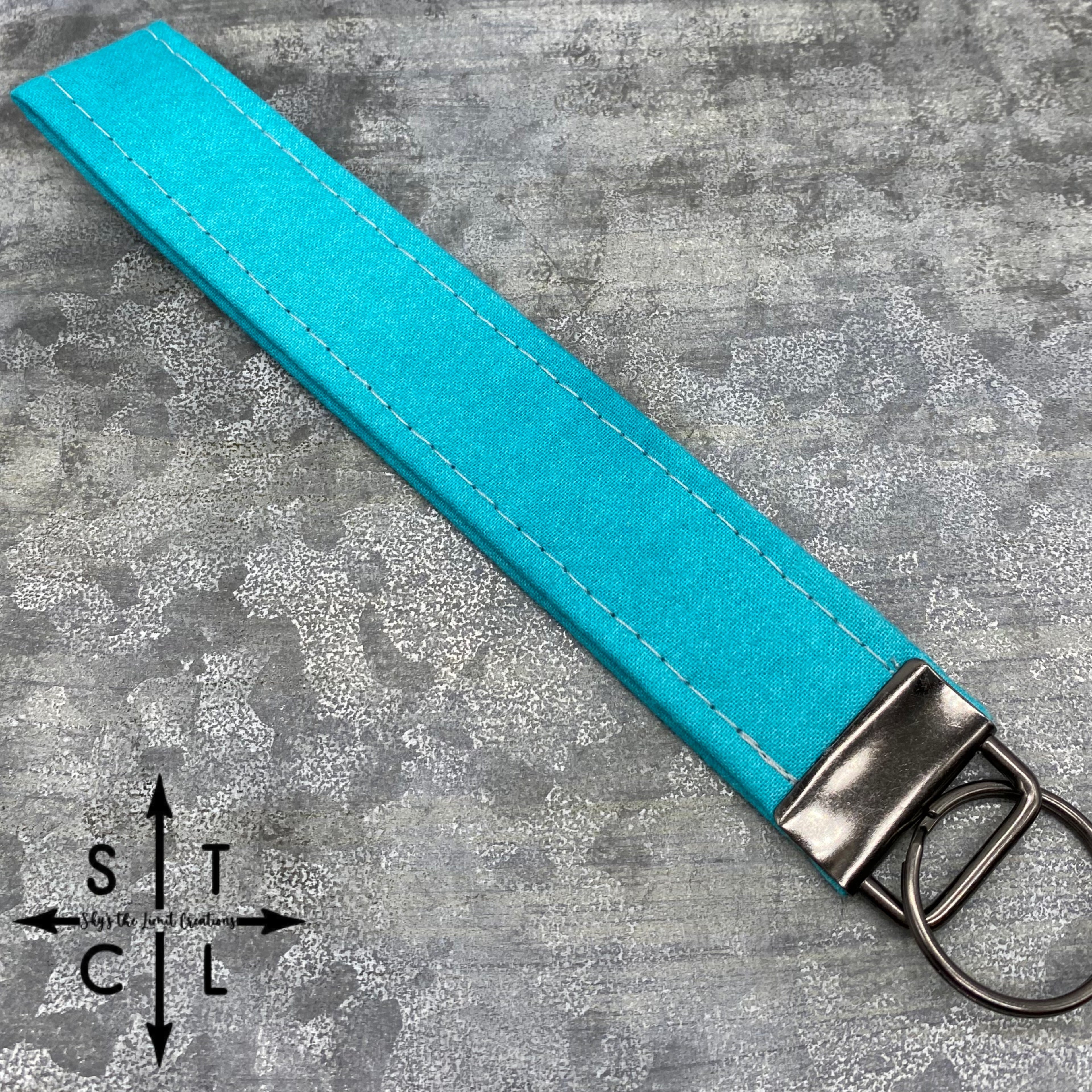 Key Fob Solid Turquoise