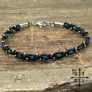 Skinny Tasha Dark Teal Bracelet