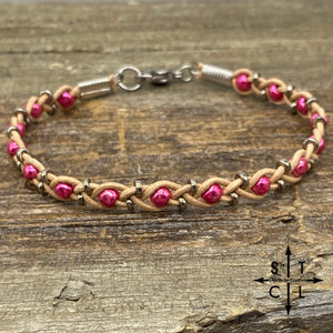 Skinny Tasha Hot Pink Bracelet