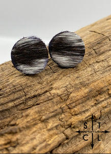 Black And White Cow Hide Studs