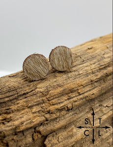 Tan Cow Hide Studs