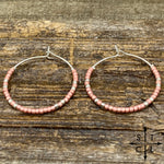 Load image into Gallery viewer, Matte Pink Amber Earrings
