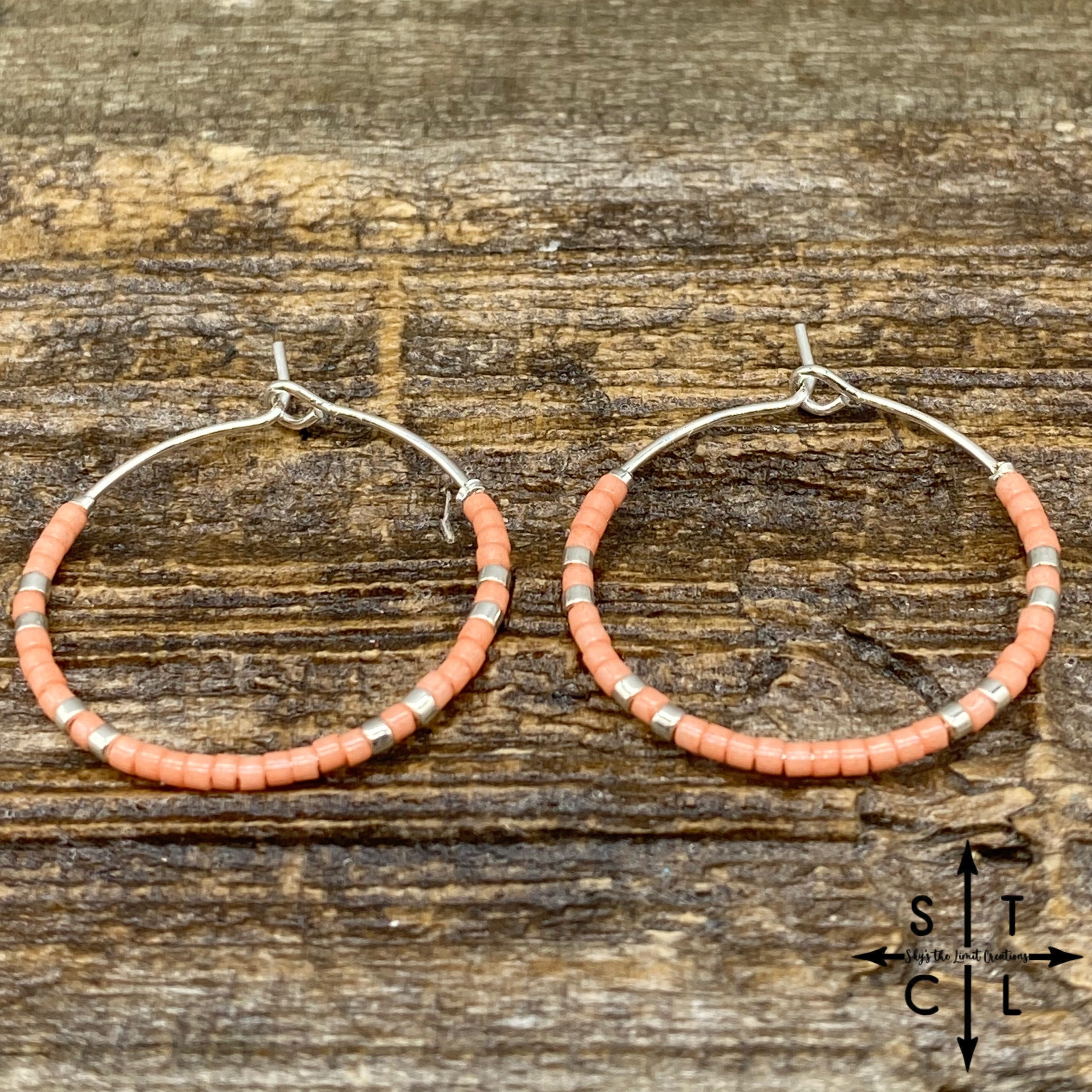 Pink Amber Earrings