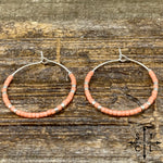 Load image into Gallery viewer, Pink Amber Earrings
