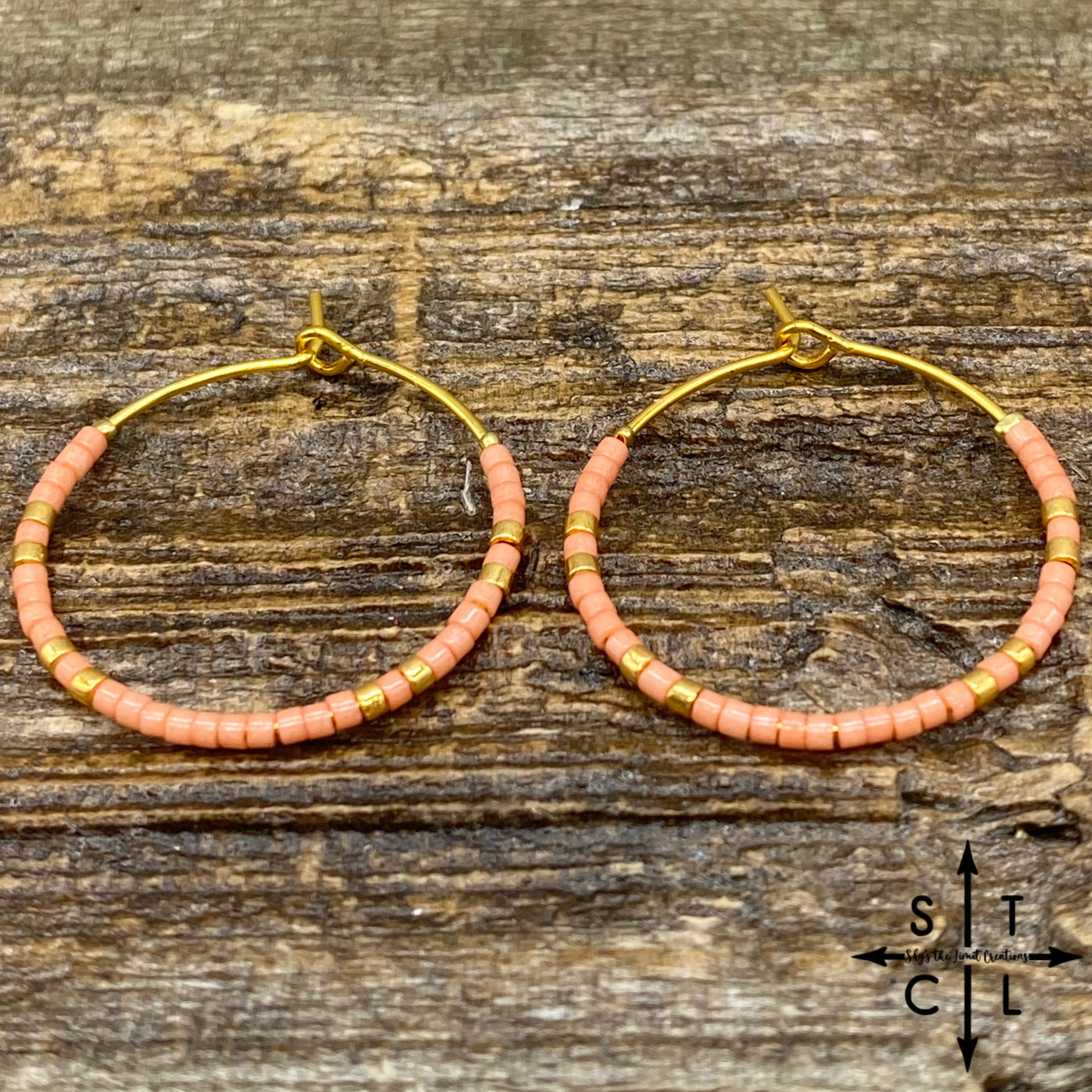 Pink Amber Earrings