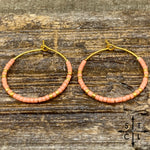 Load image into Gallery viewer, Pink Amber Earrings
