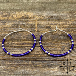 Load image into Gallery viewer, Shimmer Purple Amber Earrings
