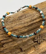 Load image into Gallery viewer, Turquoise Orange Brown Peggy
