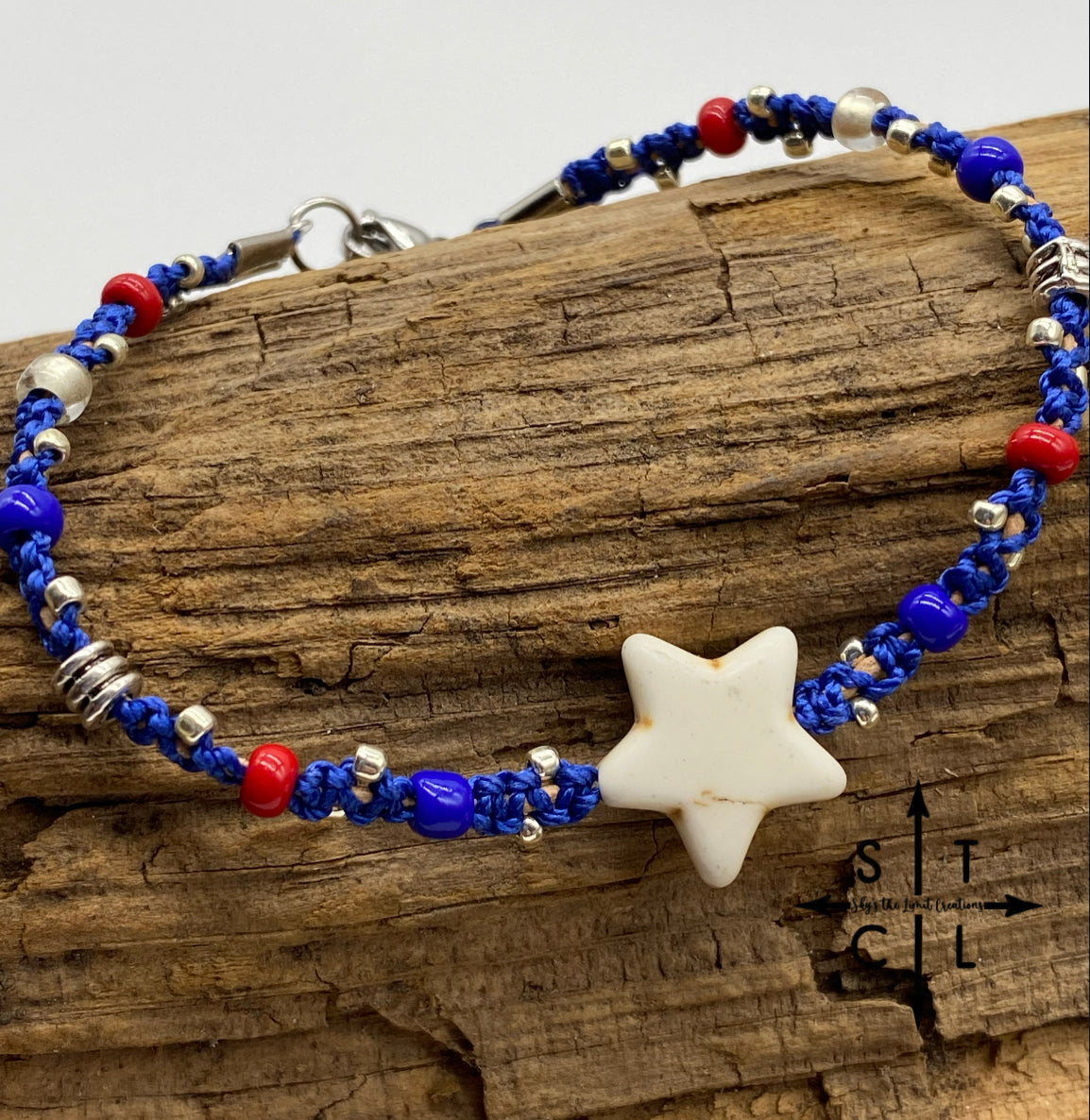 Blue Red White Star Peggy