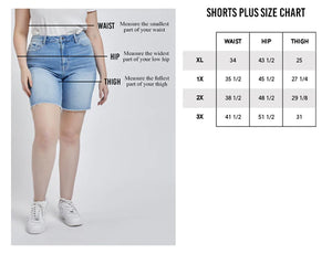 Super High Rise Mom Shorts with Double Cuff