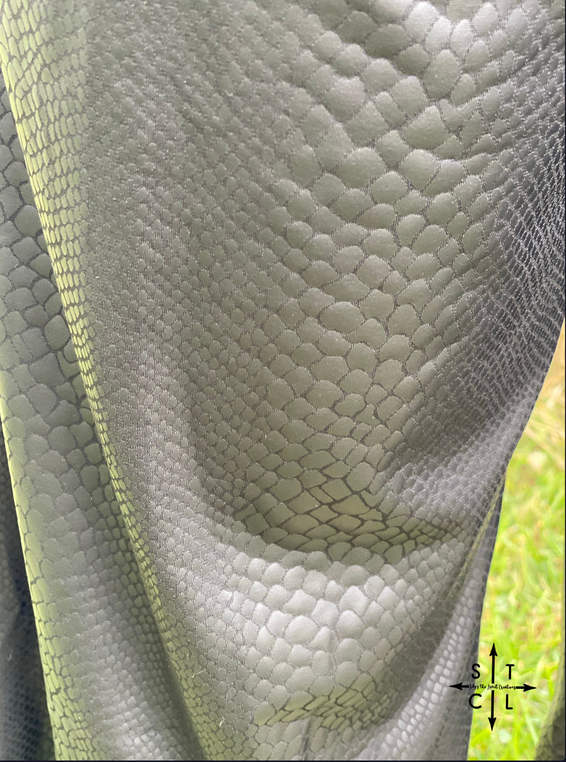 Wide Legged Snake Skin Embossed Pleather Pants