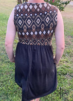 Load image into Gallery viewer, Aztec Printed Top Dress with Pockets
