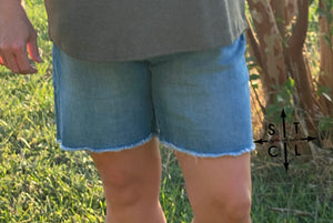 High Rise Midi Shorts