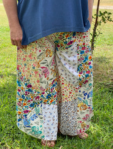 Patchwork Gaucho Pants