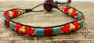 Red Turquoise Light Tortoise Bethany