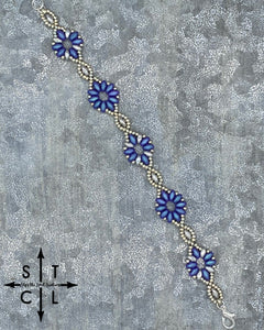 Purple Silver Dallis Bracelet
