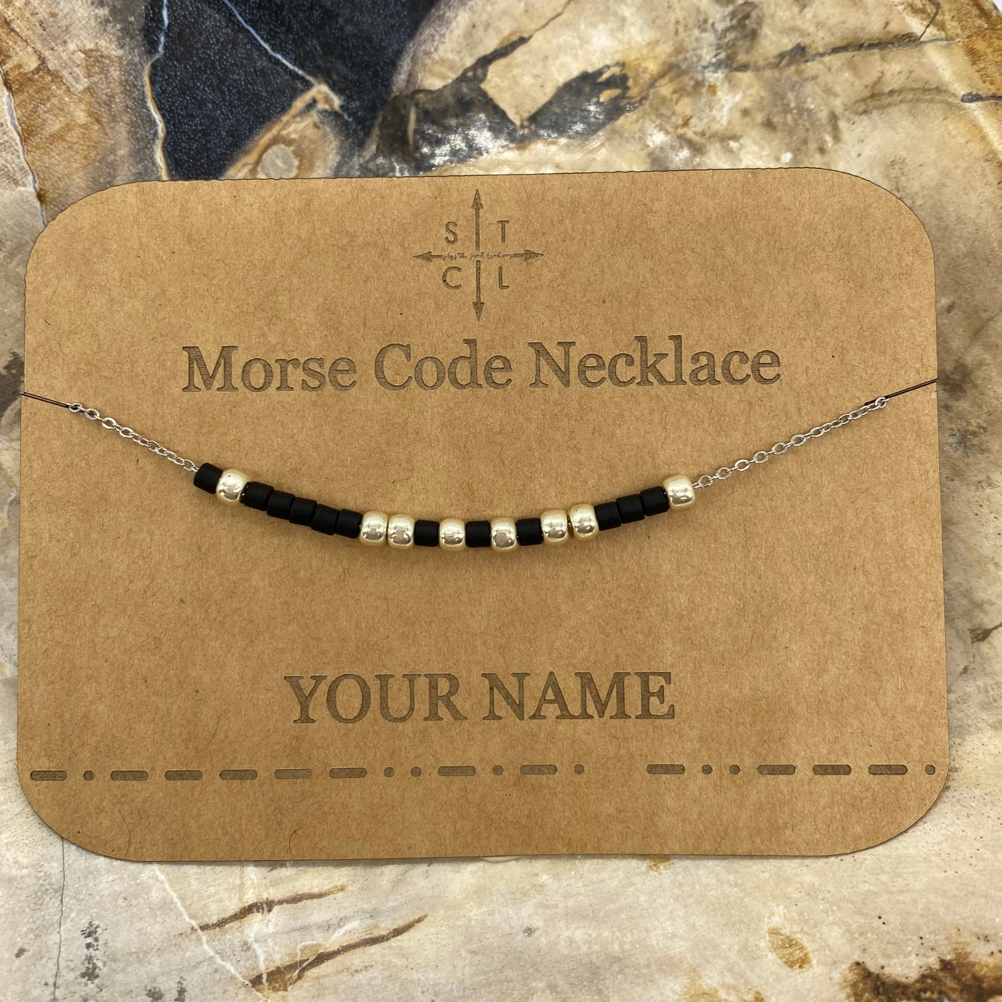 Morse Code Necklace CUSTOM