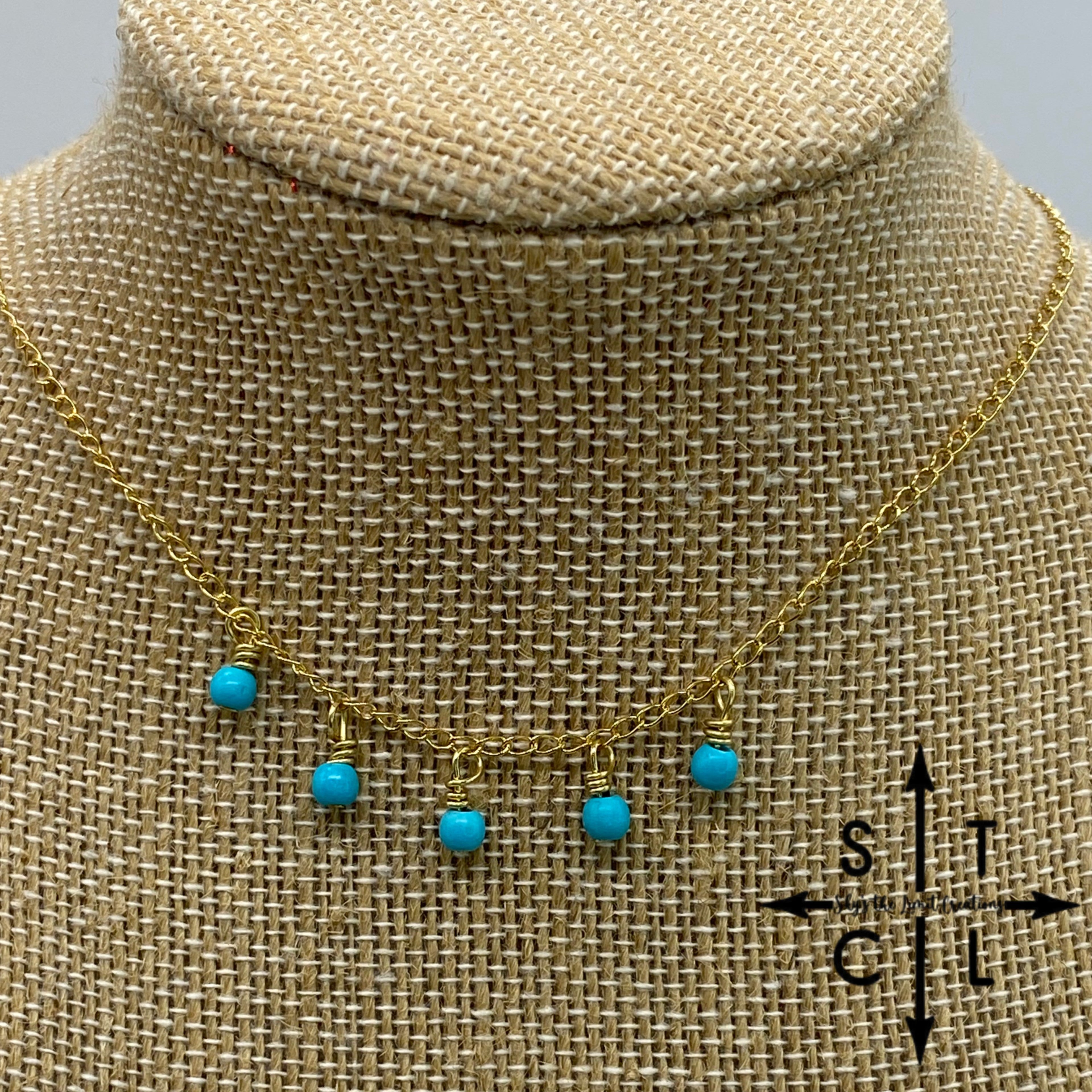 Turquoise Gold Katy Necklace