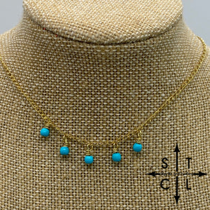 Turquoise Gold Katy Necklace