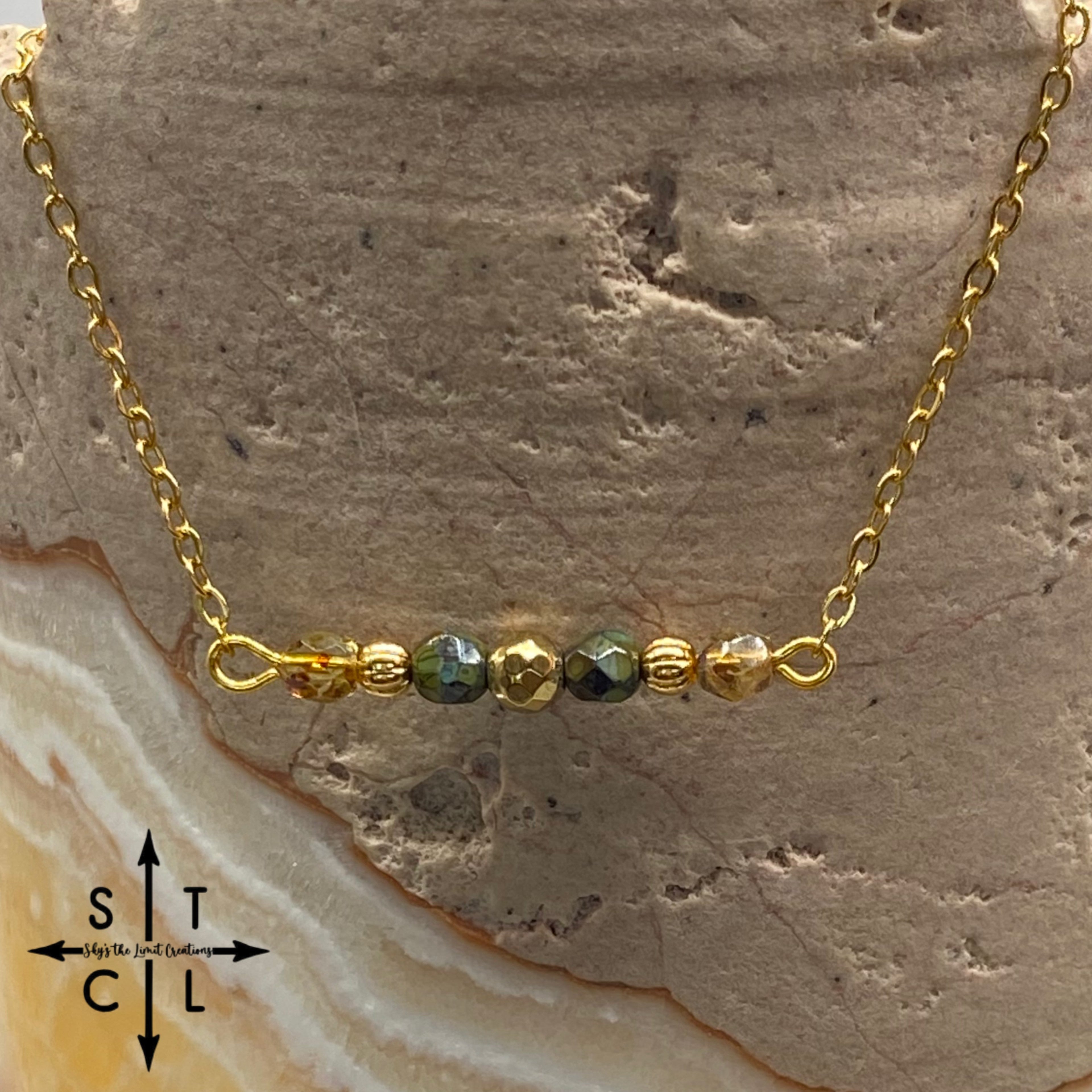 Picasso Green Turquoise Gold Barbara