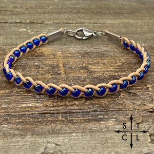 Skinny Tasha Blue Peacock Bracelet