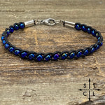 Load image into Gallery viewer, Skinny Tasha Blue Peacock Bracelet
