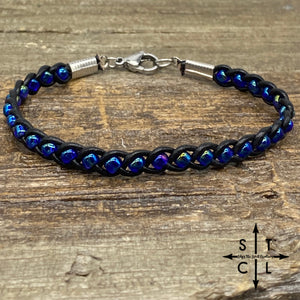 Skinny Tasha Blue Peacock Bracelet