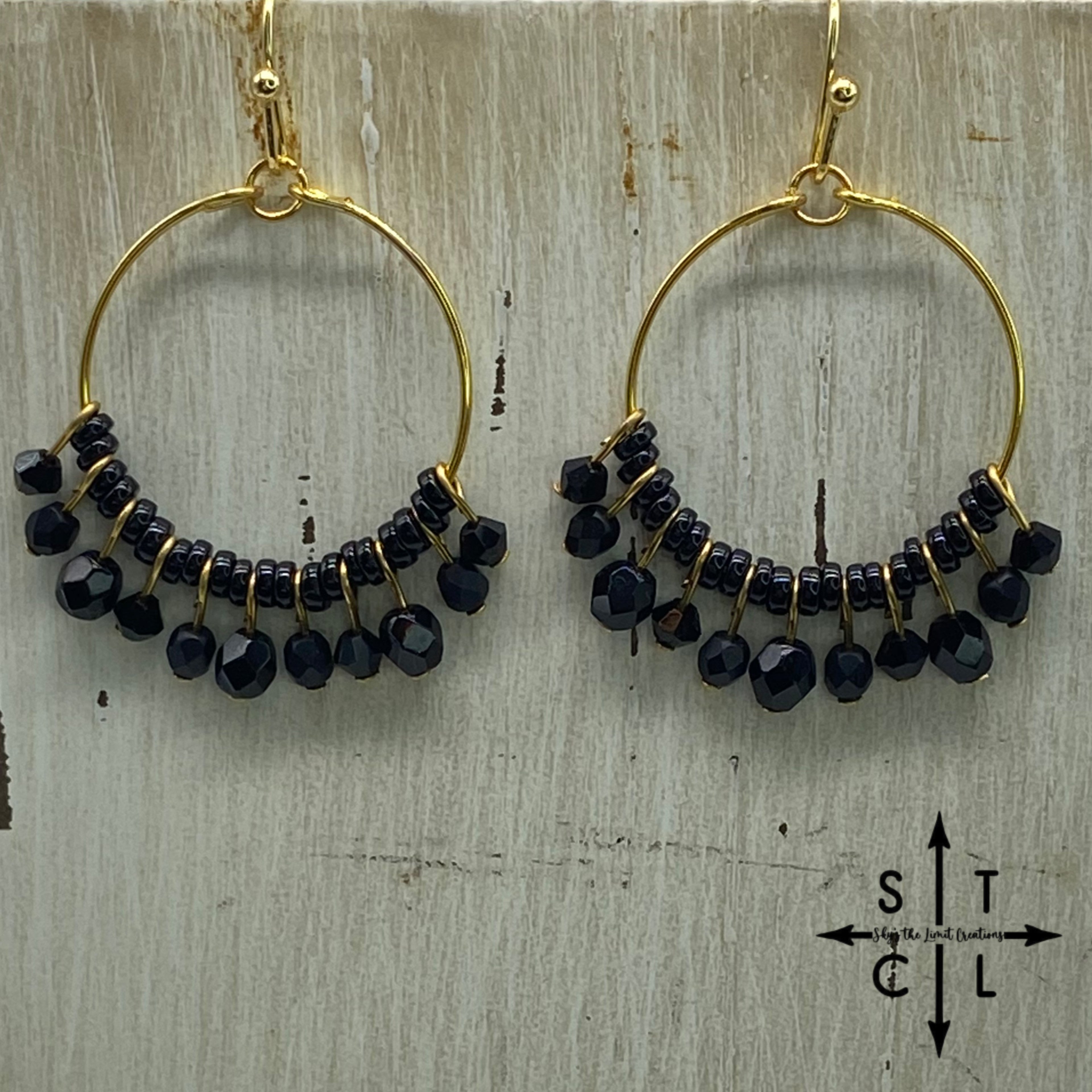 Rebecca Mini Earrings Black