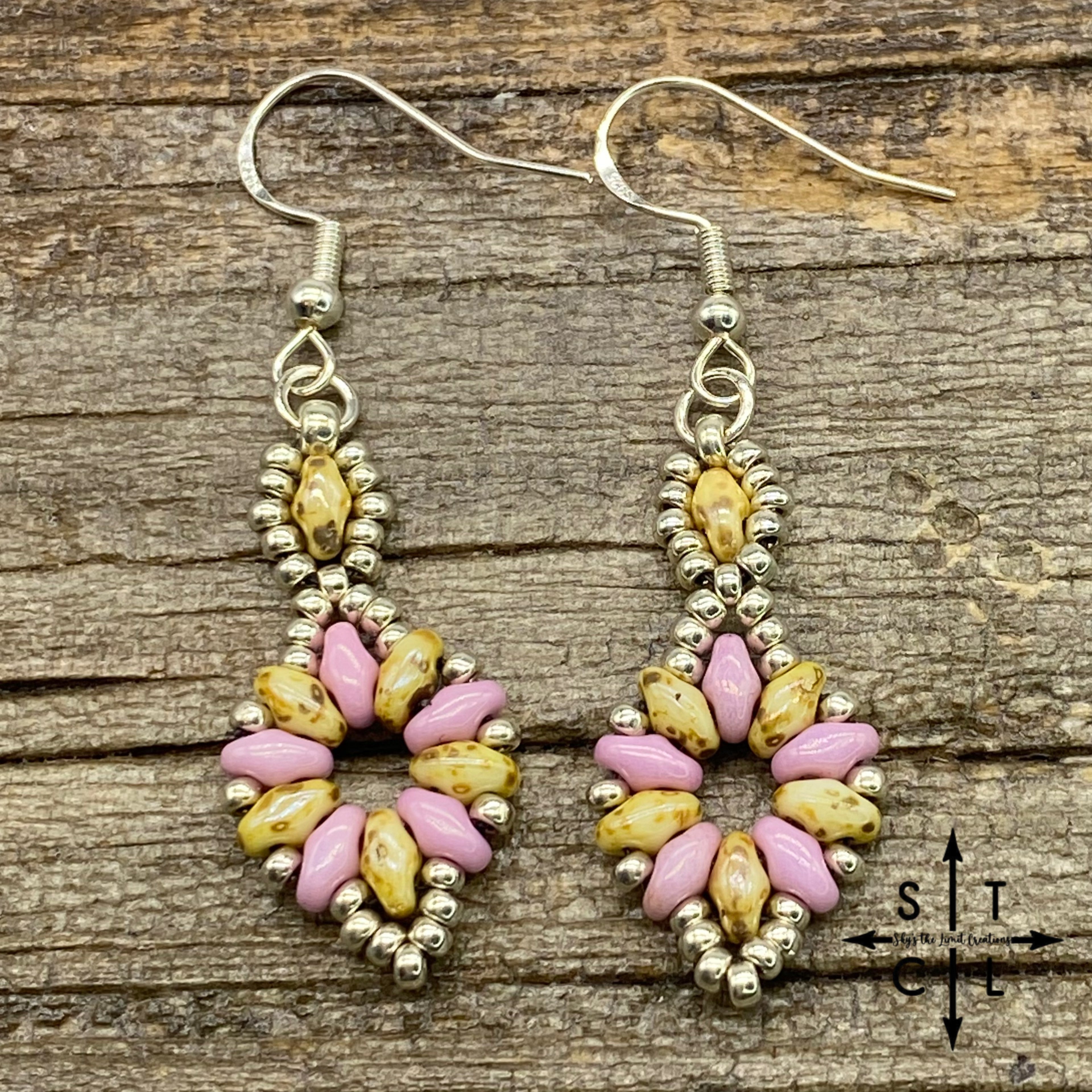 Lilac Picasso Bone Dallis Earrings