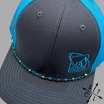 Load image into Gallery viewer, Turquoise Silver Gunmetal SilverTrucker Hat Chain
