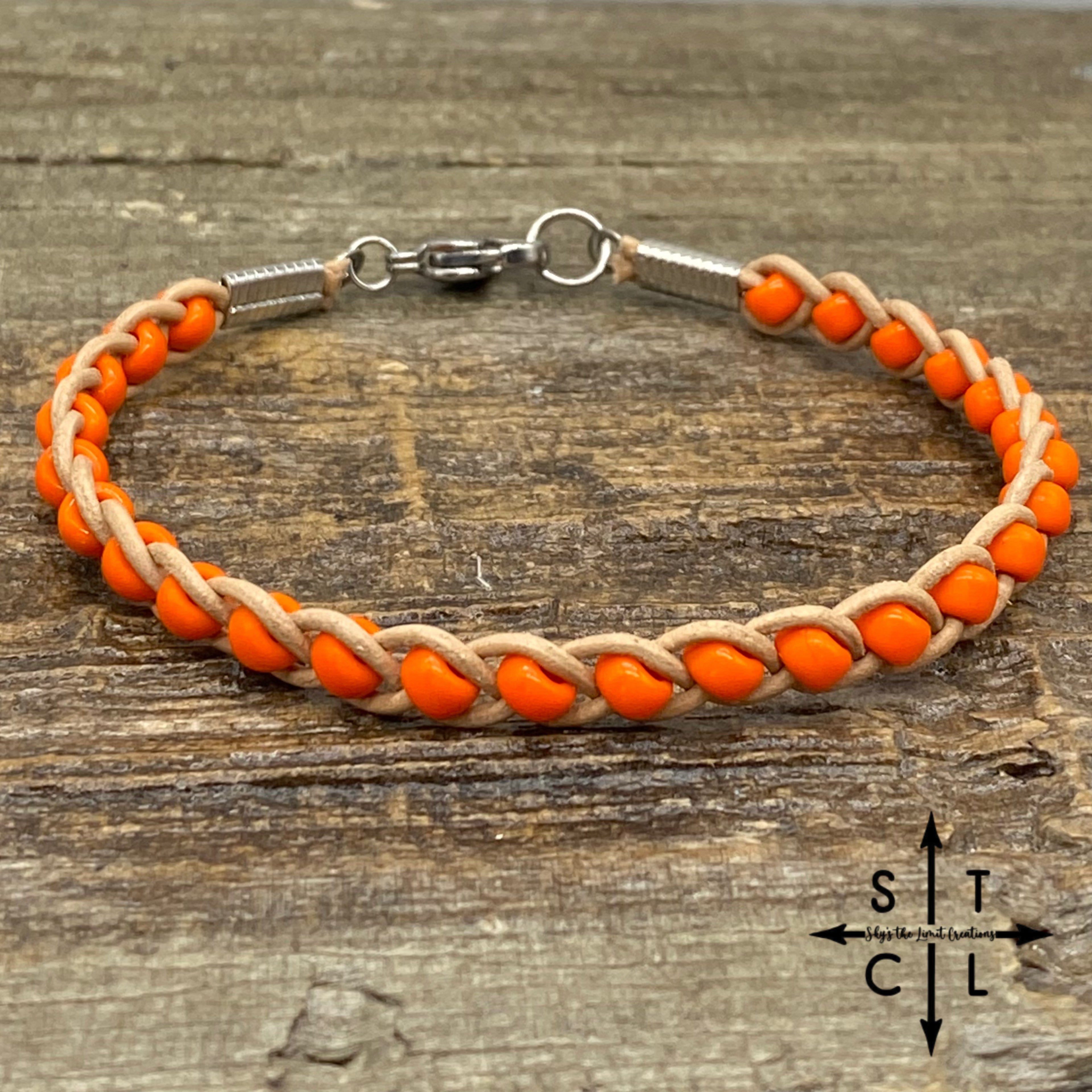 Skinny Tasha Orange Bracelet