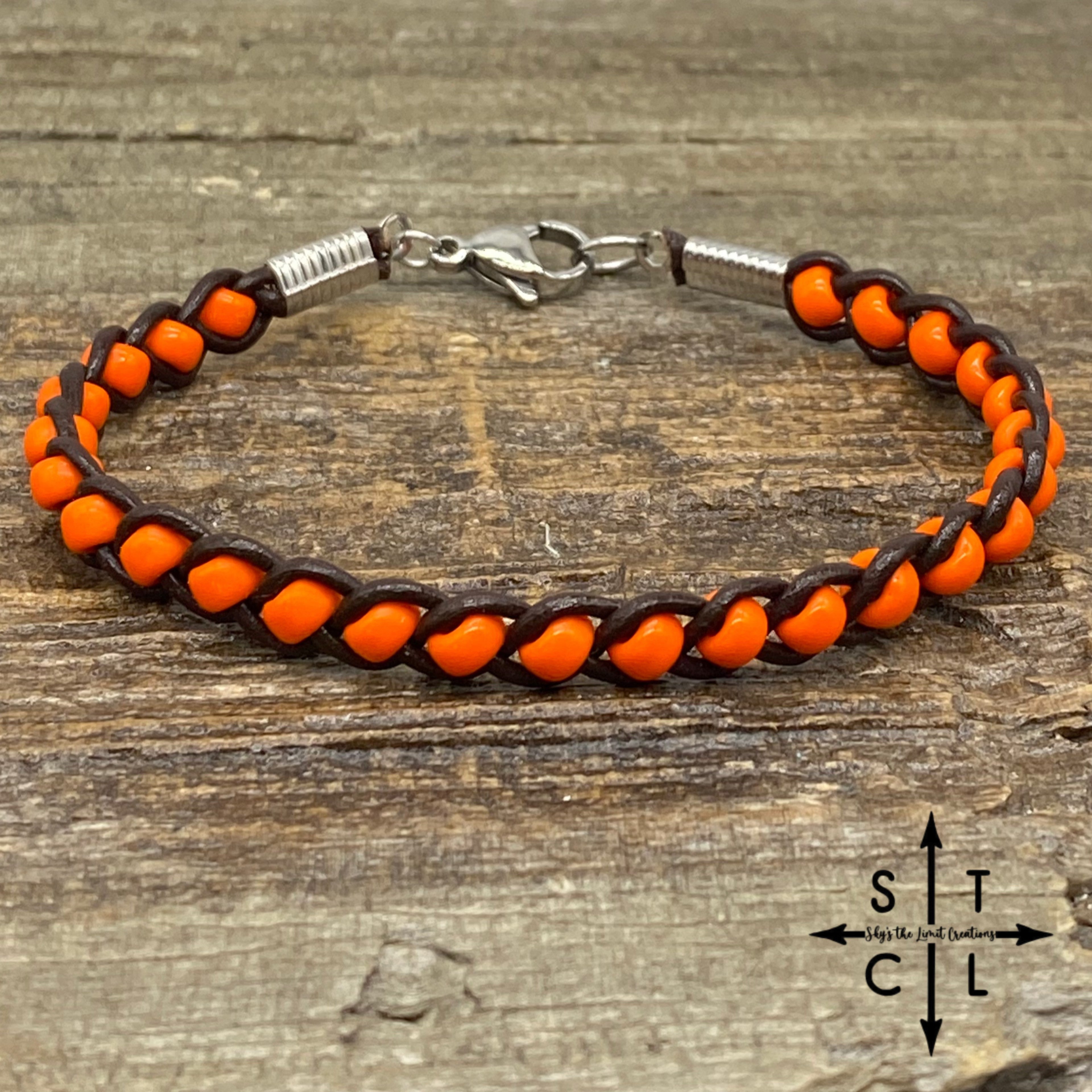 Skinny Tasha Orange Bracelet