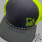 Load image into Gallery viewer, Turquoise Silver Beige Picasso Trucker Hat Chain
