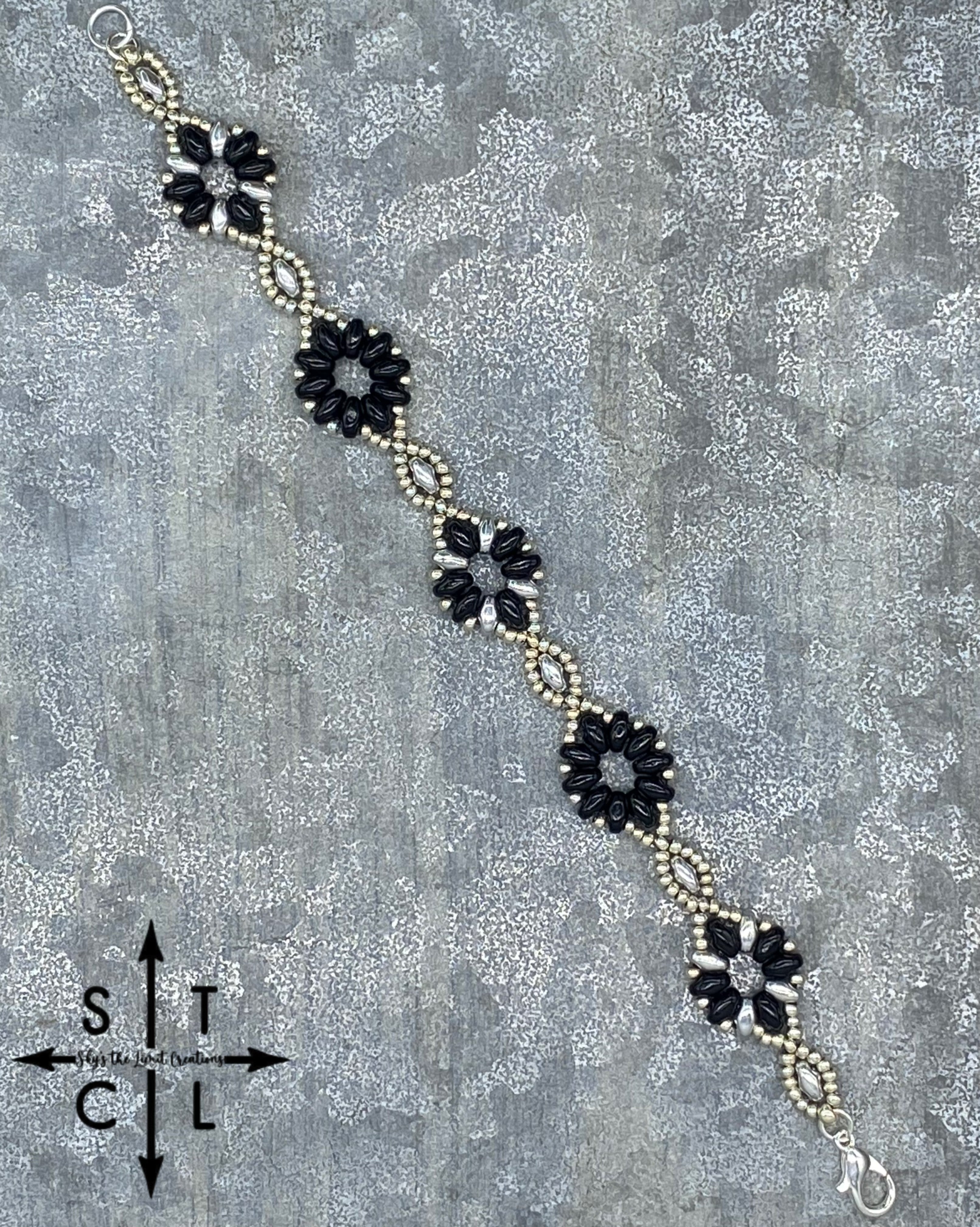 Black Silver Dallis Bracelet