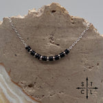 Load image into Gallery viewer, Black Gunmetal Silver No Charm Necklace
