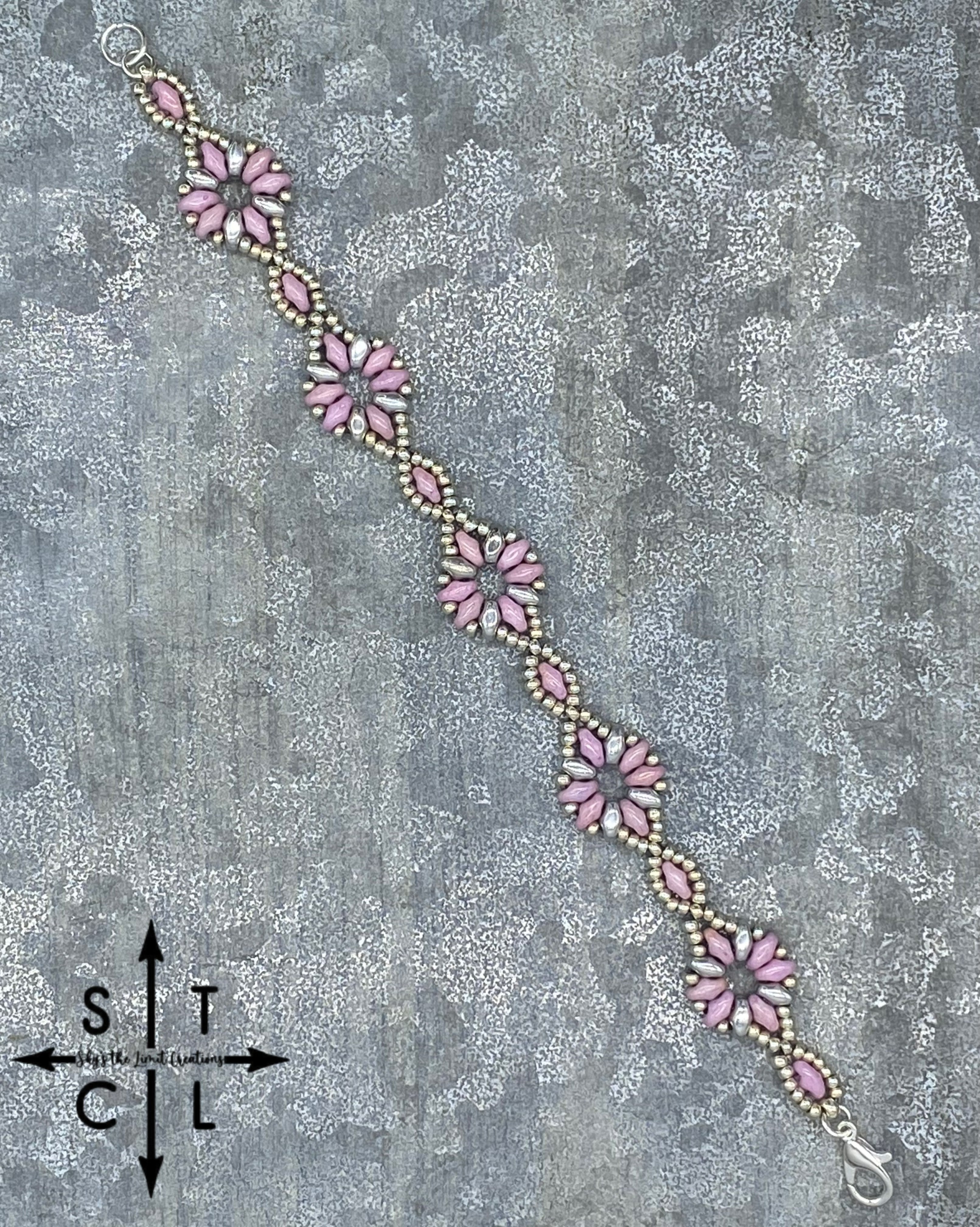 Lilac Silver Dallis Bracelet