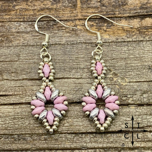Lilac Silver Dallis Earrings